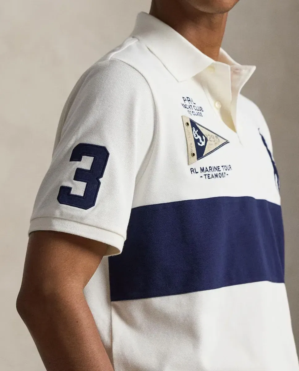Мужское поло свободного кроя Big Pony Polo Ralph Lauren, Crudo — фото 3