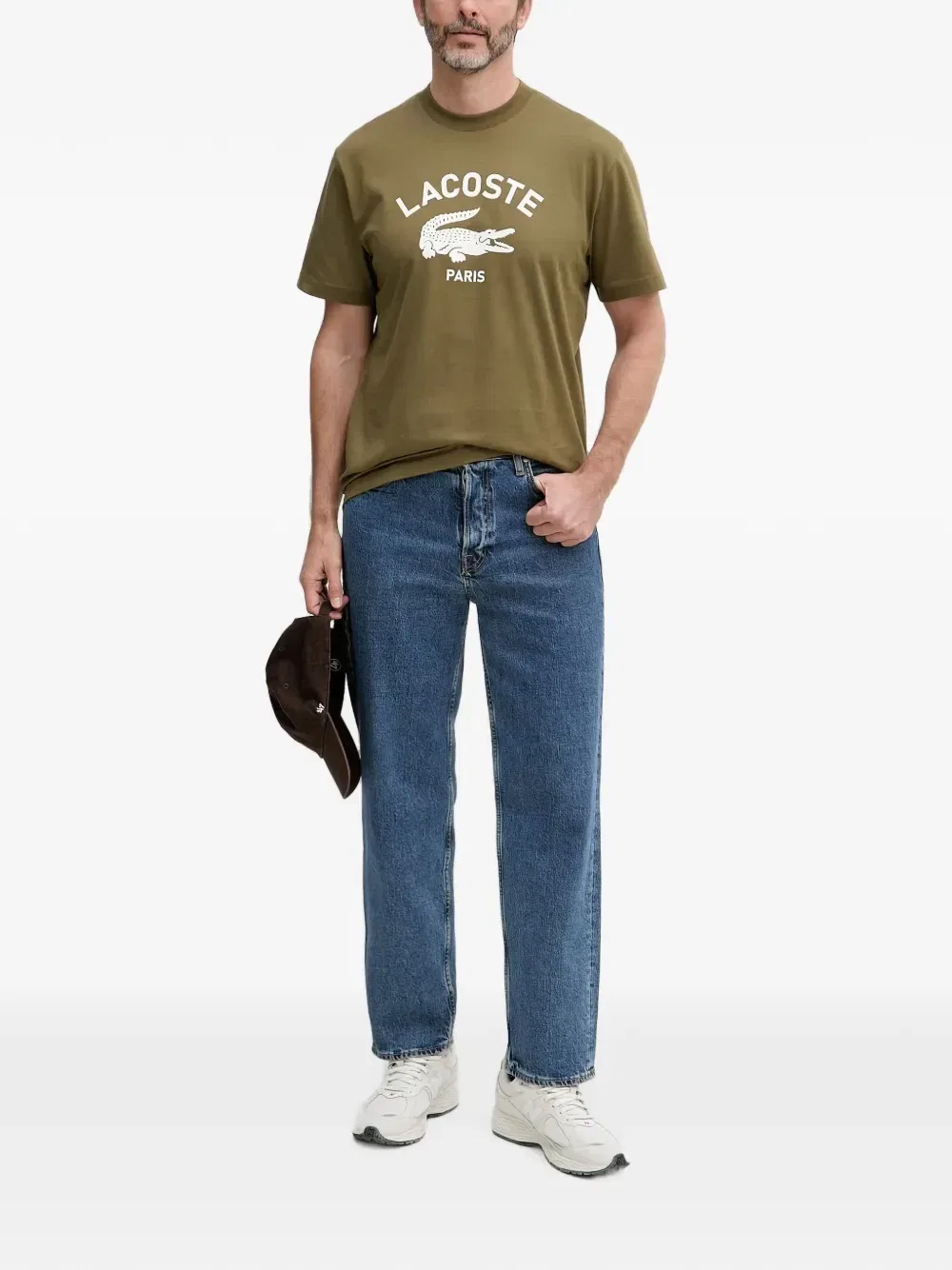 Футболка Lacoste с логотипом, хлопок 100%, зеленый — фото 2