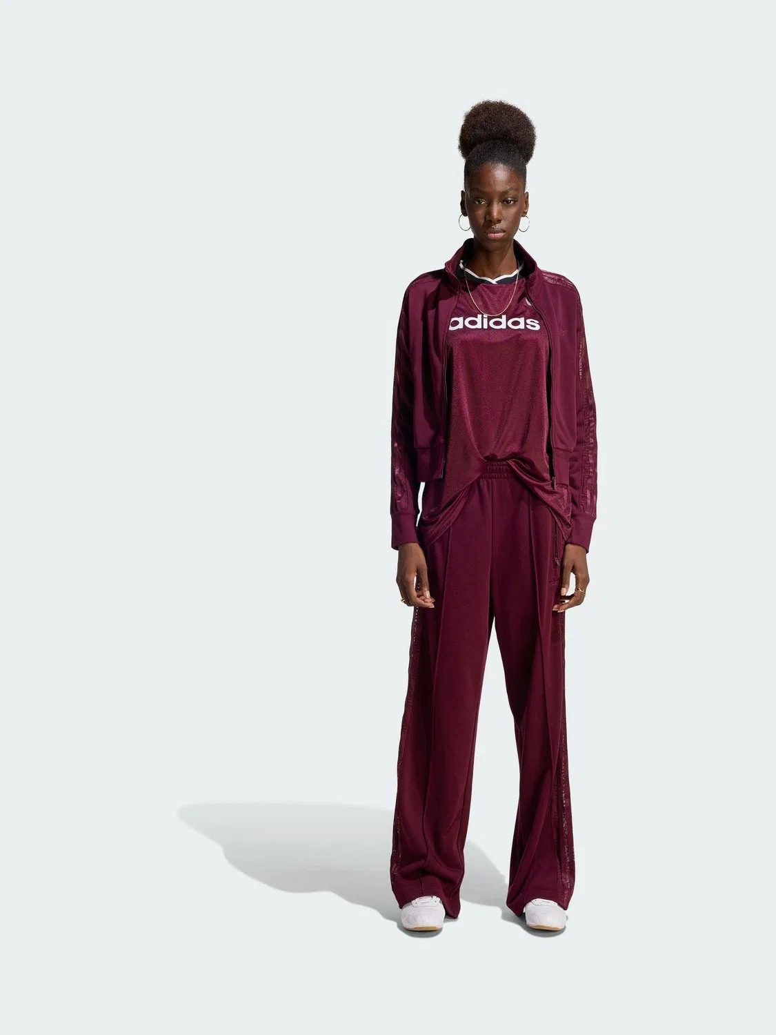 Толстовка Firebird Lace, adidas Originals, красный — фото 4