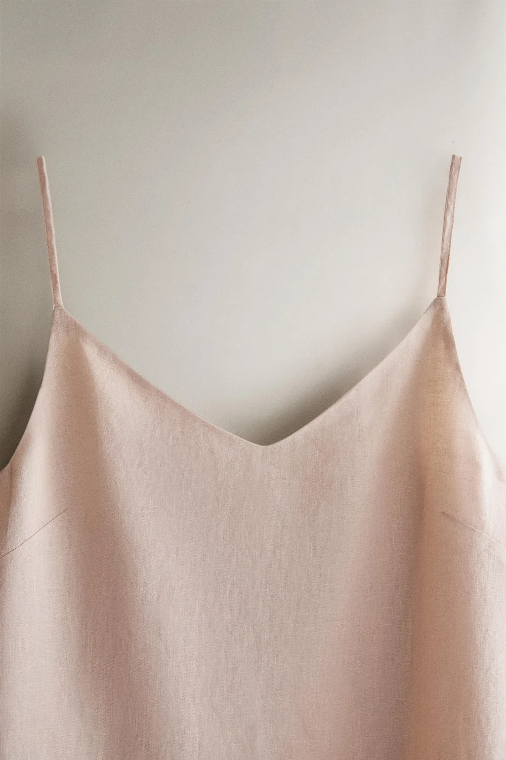 Льняная ночная рубашка ZARA, Pink — фото 2