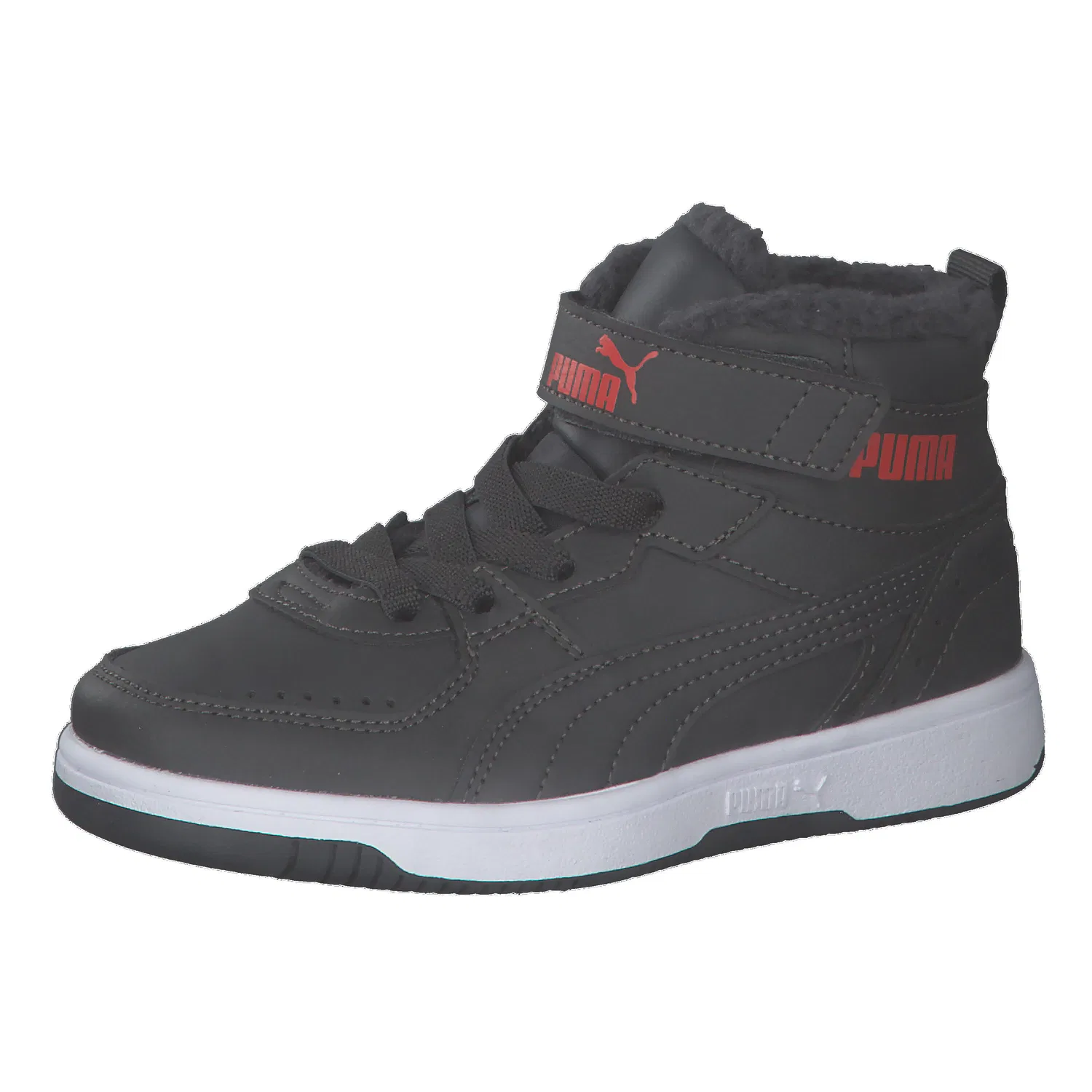 Детские кроссовки с мехом Puma Rebound Joy, Grau Rot Schwarz