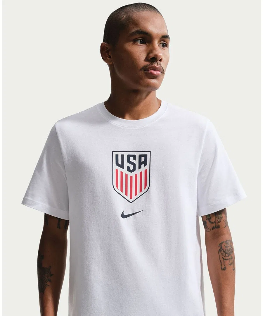 Футболка с принтом USA Crest Soccer Nike, White — фото 2