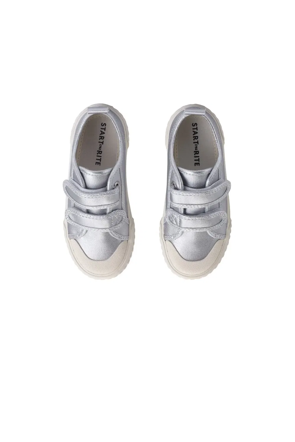 Детские кеды из холста Tide Start Rite, Silver — фото 3