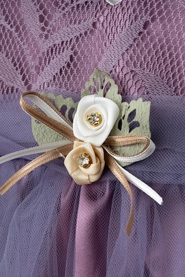 Детское платье для девочек без рукавов Mevlüt Dress Harry&Millie, Lavender — фото 3