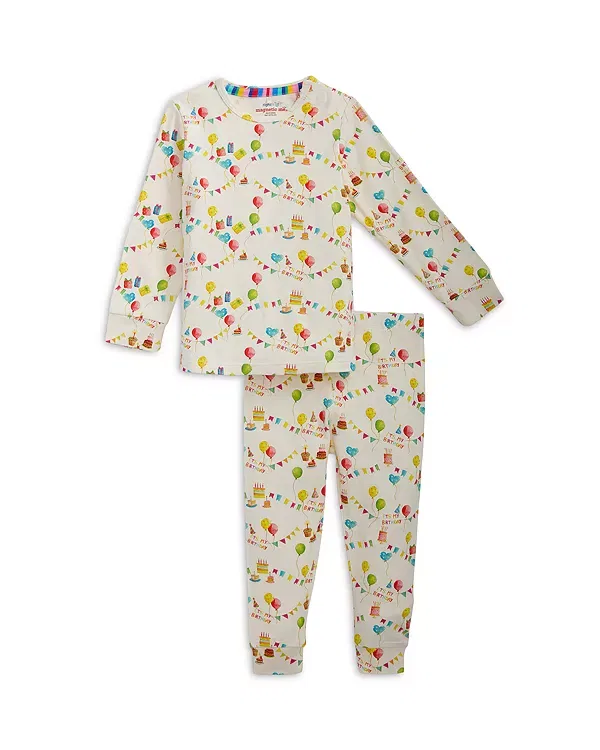 Детский комплект пижамы с длинным рукавом It's My Birthday Magnetic Me, Birth
