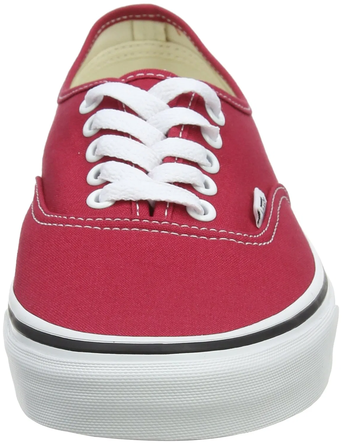 Детские кроссовки для мальчиков на шнуровке Authentic Vans, Crimson True White — фото 2
