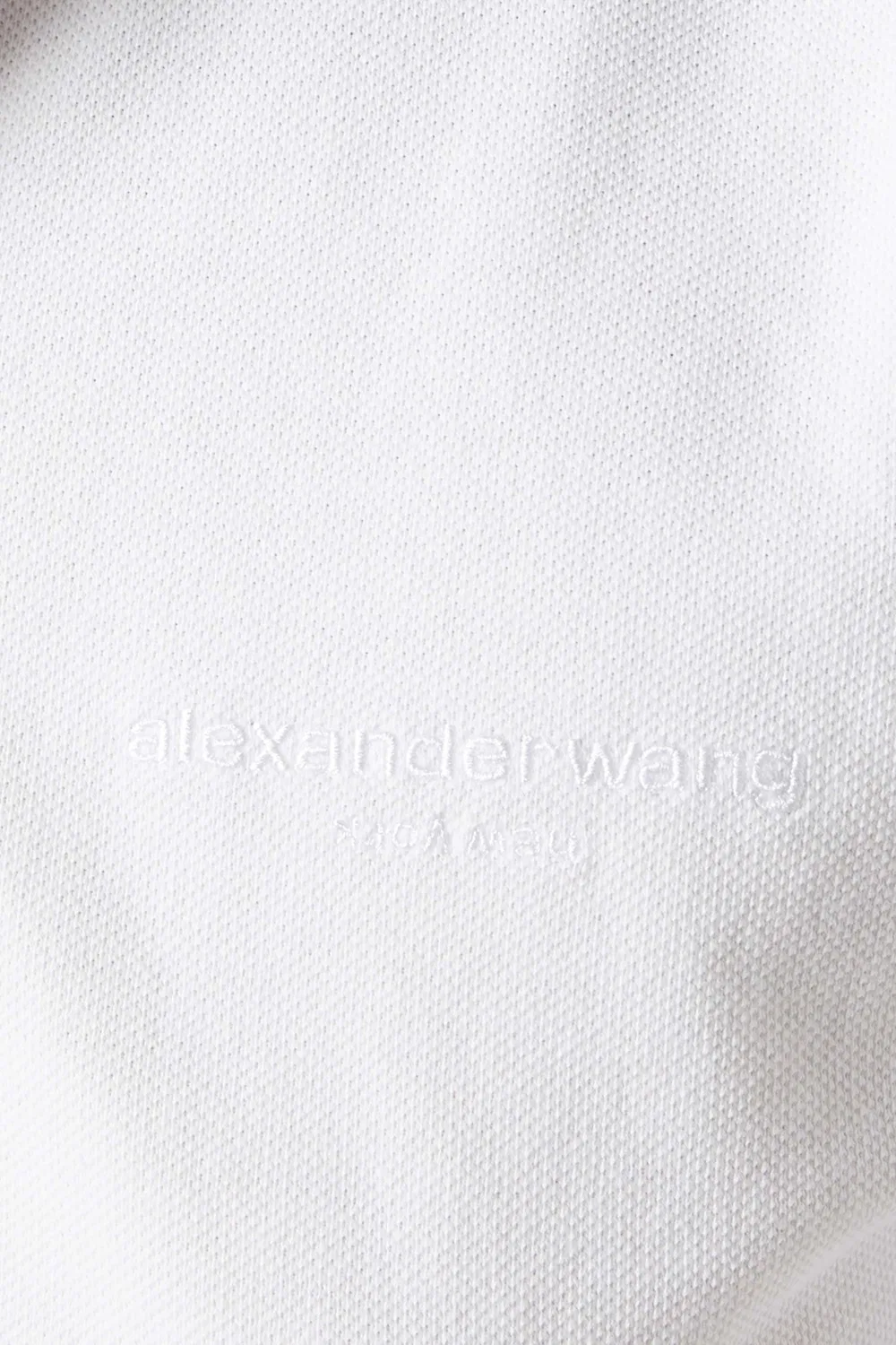 Футболка поло с драпированными рукавами из хлопка Alexander Wang — фото 4