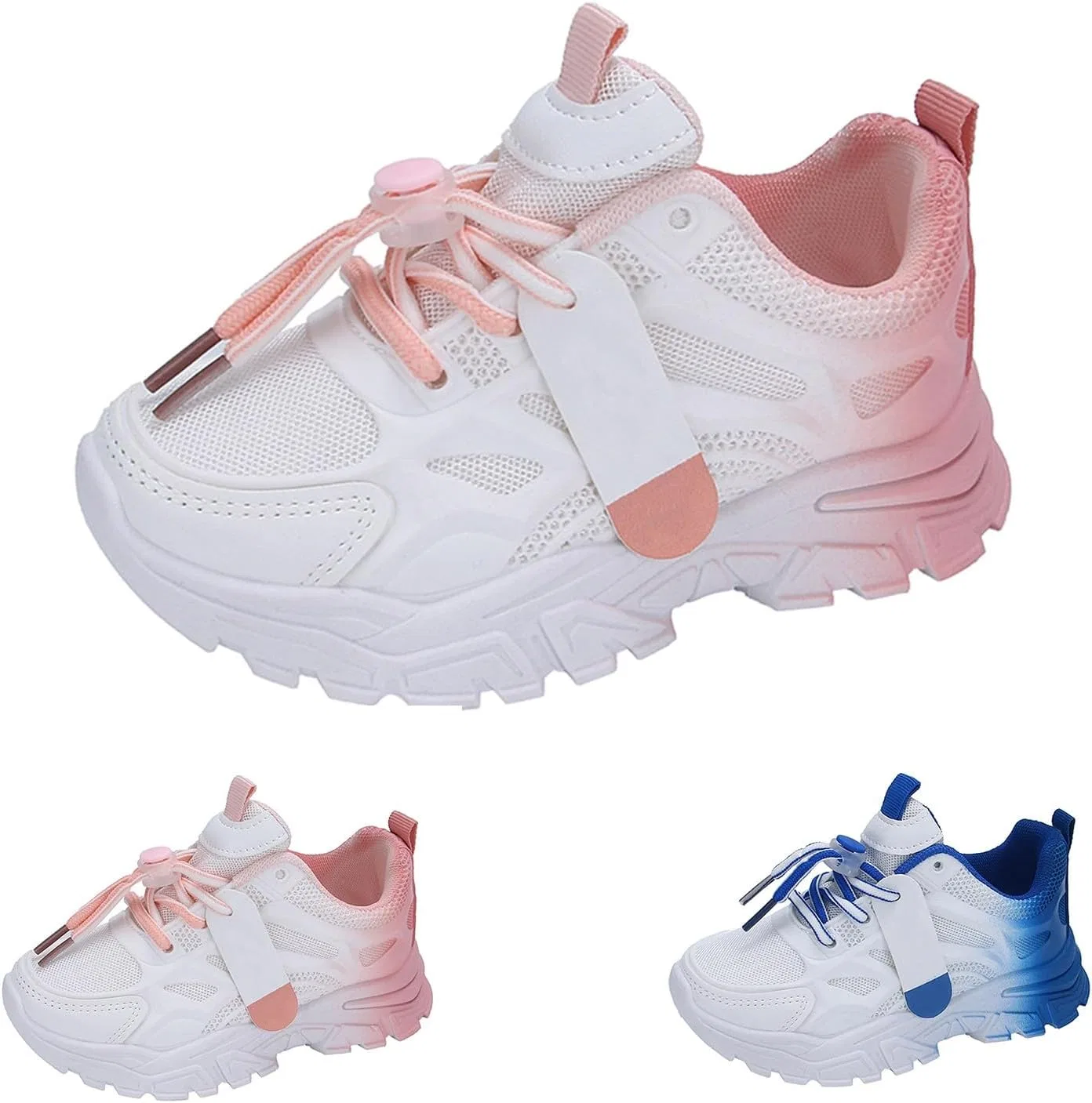 Детские кроссовки для девочек с принтом School Trainers, Pink — фото 3