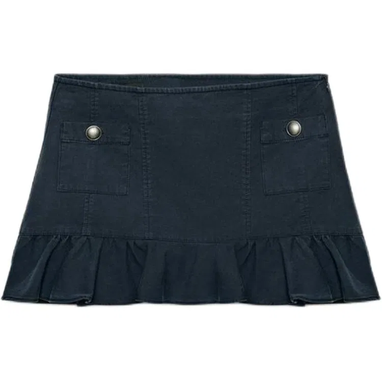 Женская юбка Casual Short с синим цветом ZARA