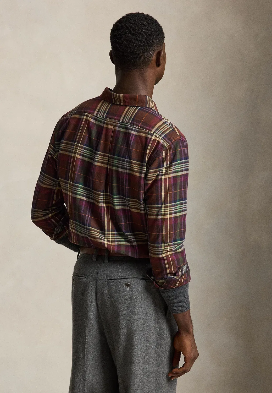 Рубашка-Оксфорд в клетку, сшитая на заказ Polo Ralph Lauren, Multi-Coloured — фото 3