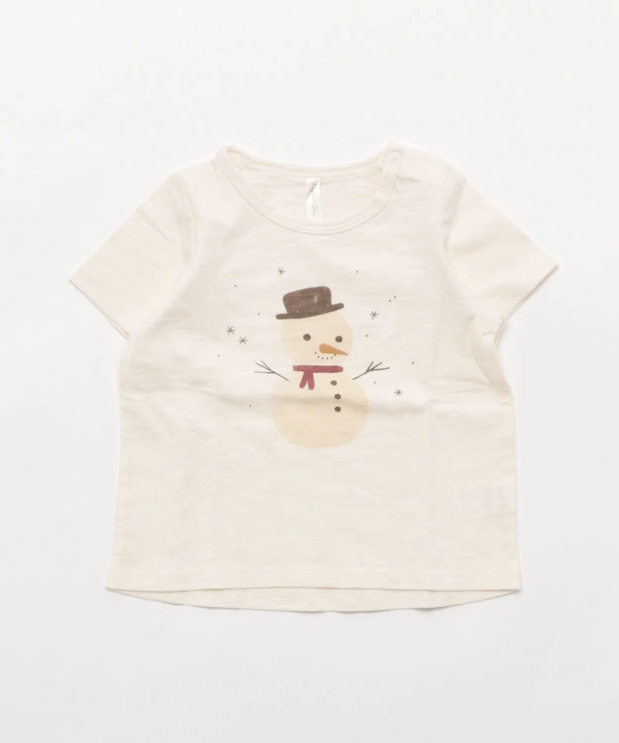 Детская футболка хлопковая Snowman Rylee + Cru, Ivory