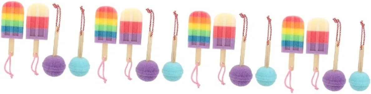 Набор банных губок, 16 шт, Healvian, 18x8x8 см, Assorted Colours