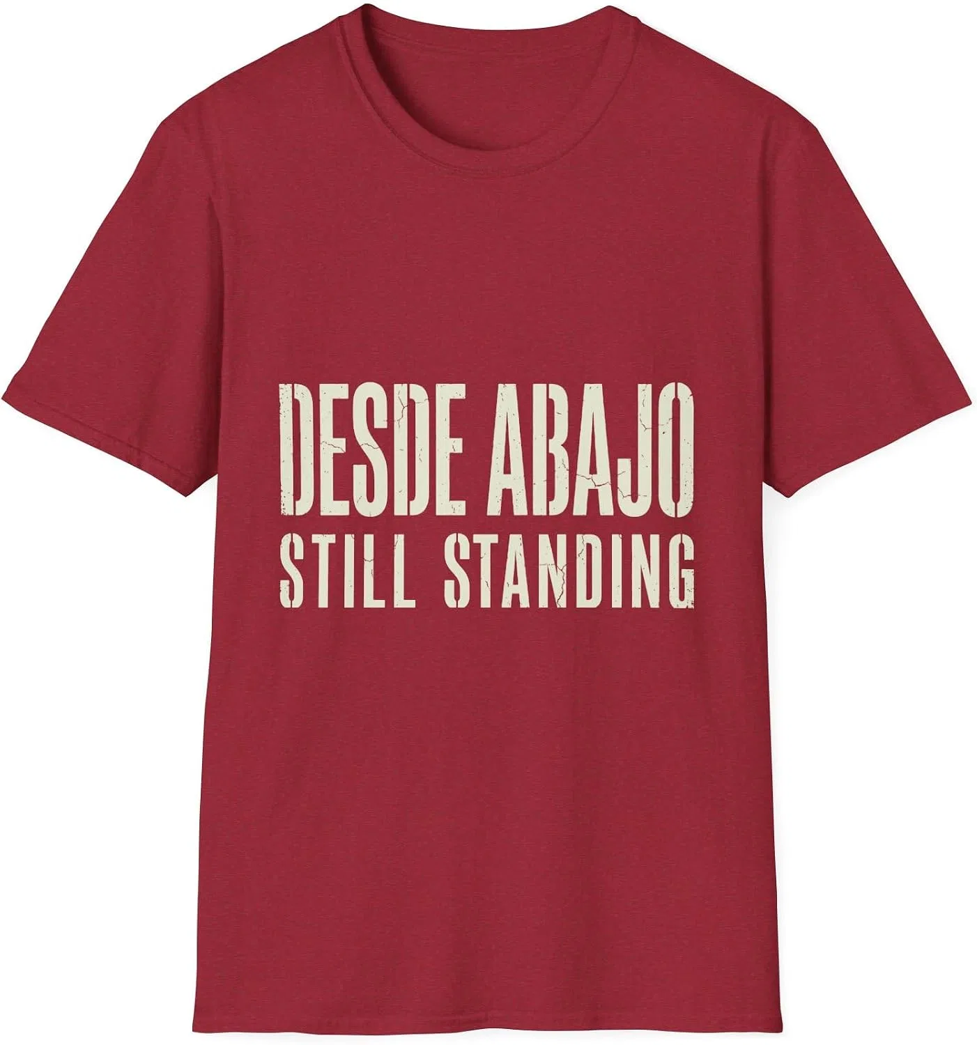 Мужская футболка с принтом Desde Abajo Still Standing, Antique Cherry Red