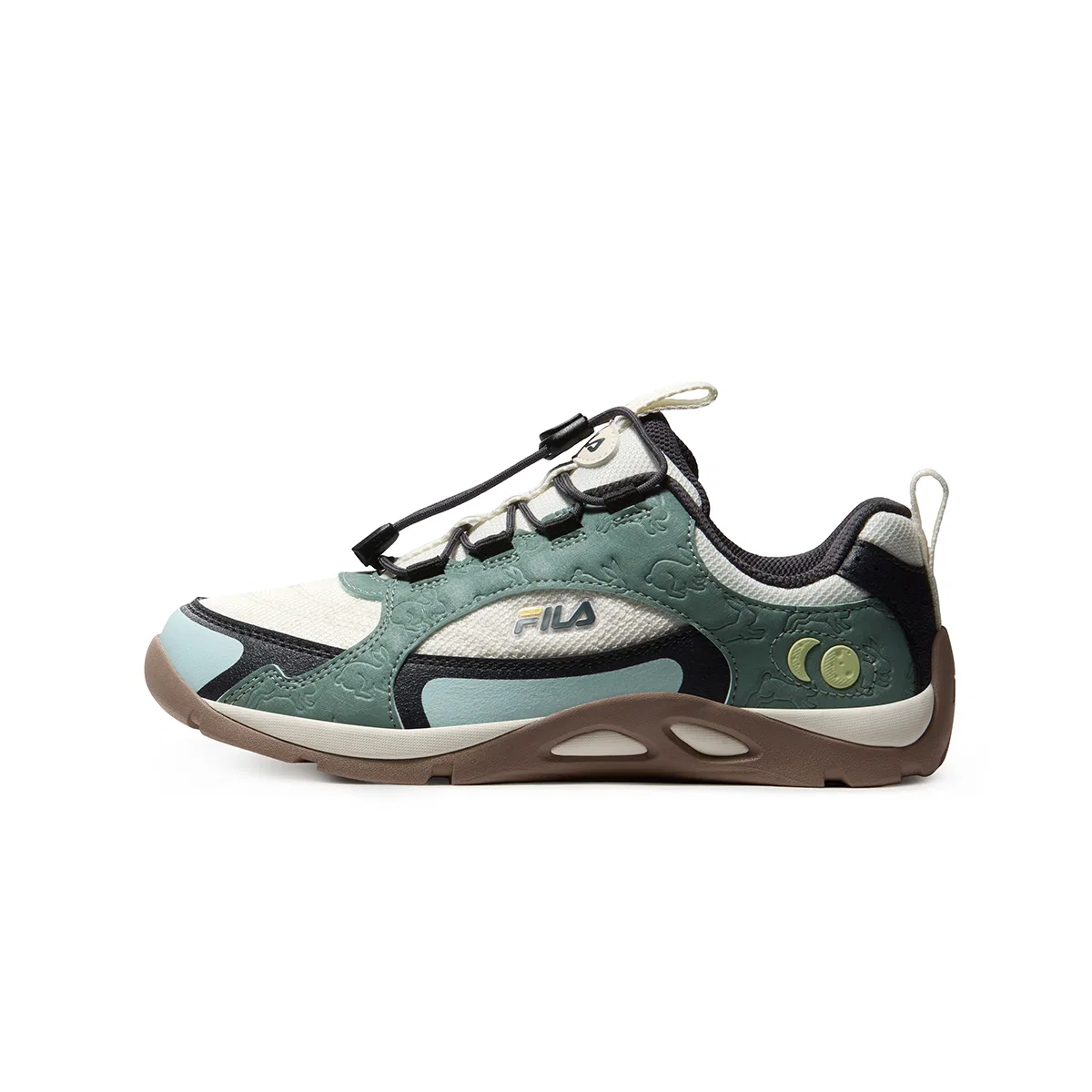 Детские кроссовки для мальчиков с закрытым носком FILA KIDS, White/Ice Green