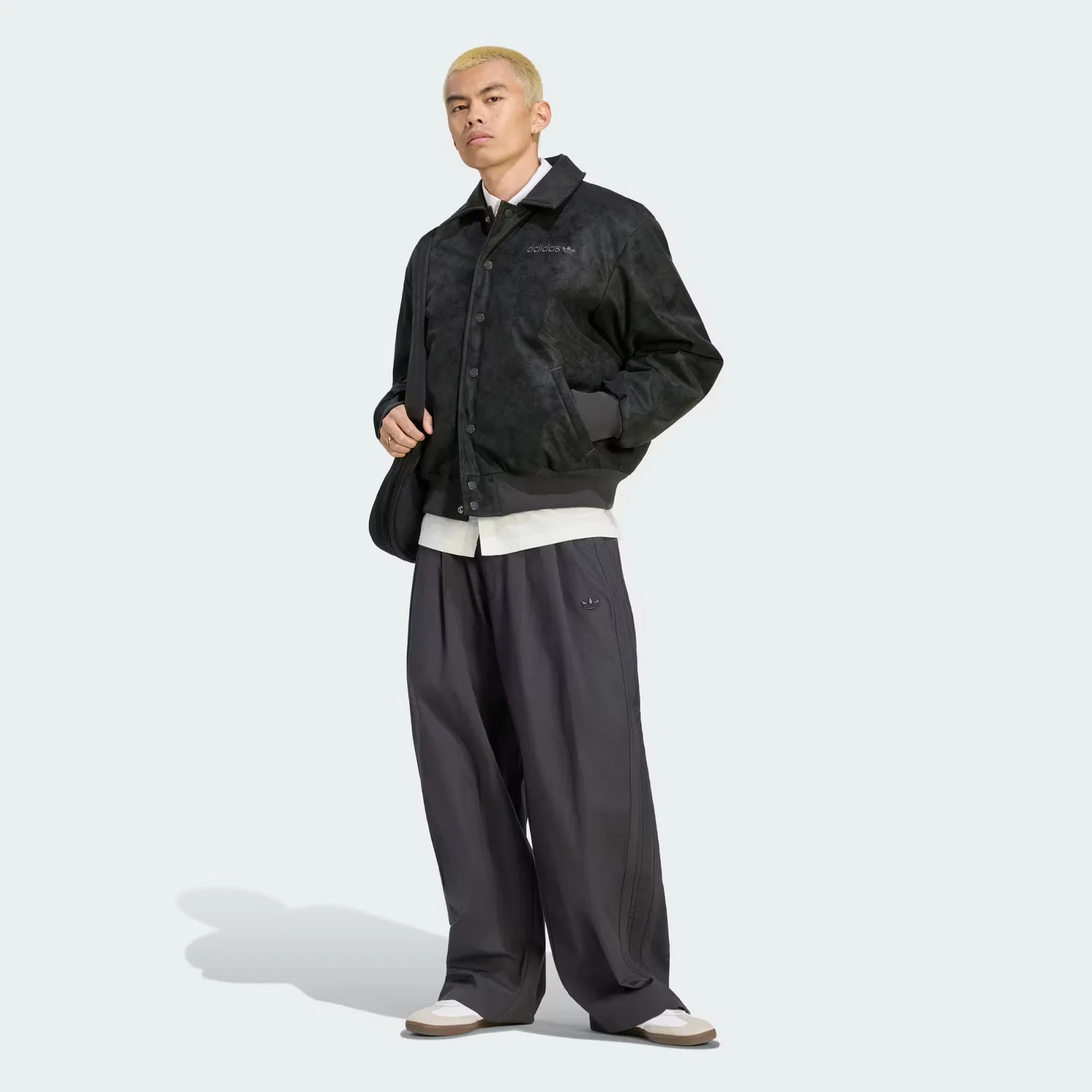 Мужская куртка свободного кроя Munich 93 Adidas Originals, черный — фото 3