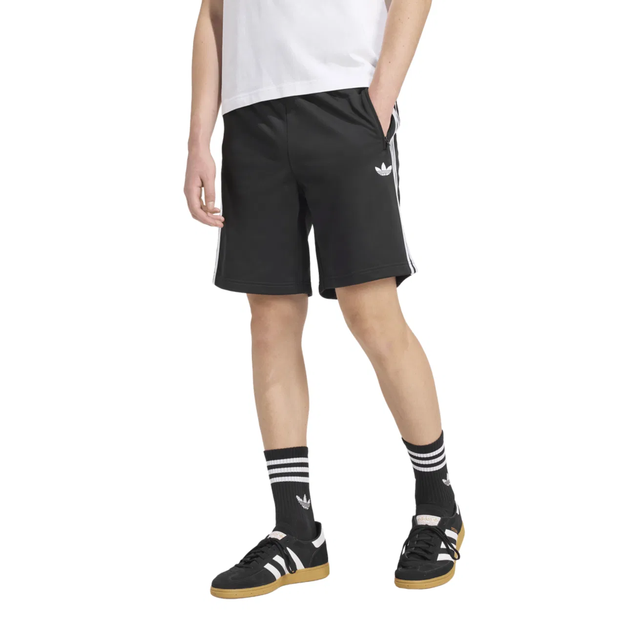 Мужские шорты Firebird Adidas, черный/белый