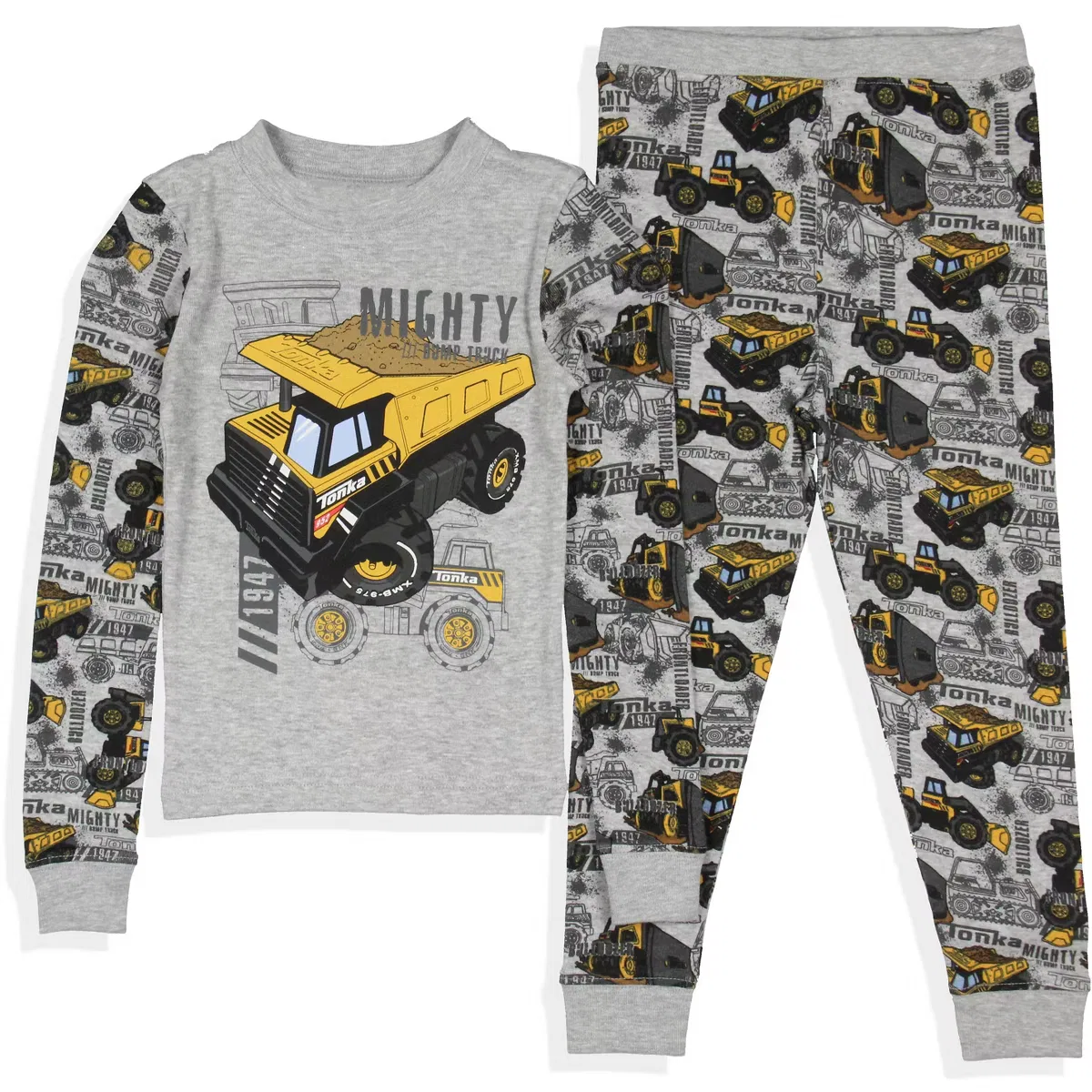 Пижамный комплект с длинным рукавом 2 предмета Mighty Dump Truck INTIMO, Grey — фото 2