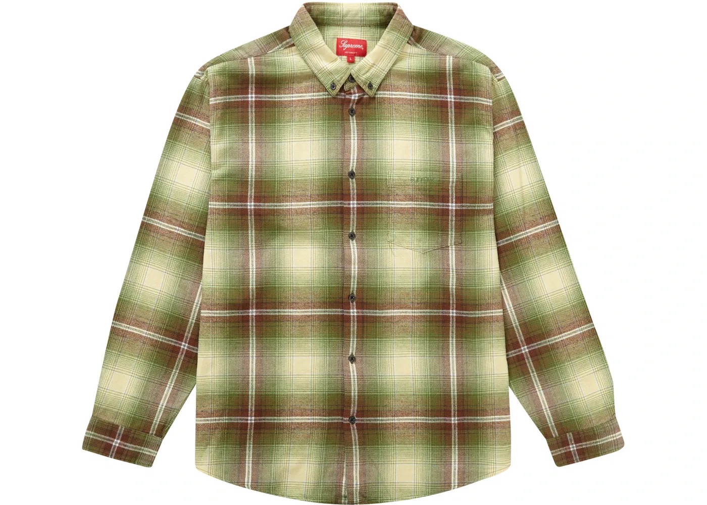 Мужская фланелевая рубашка с принтом Supreme Shirt (SS23), Green