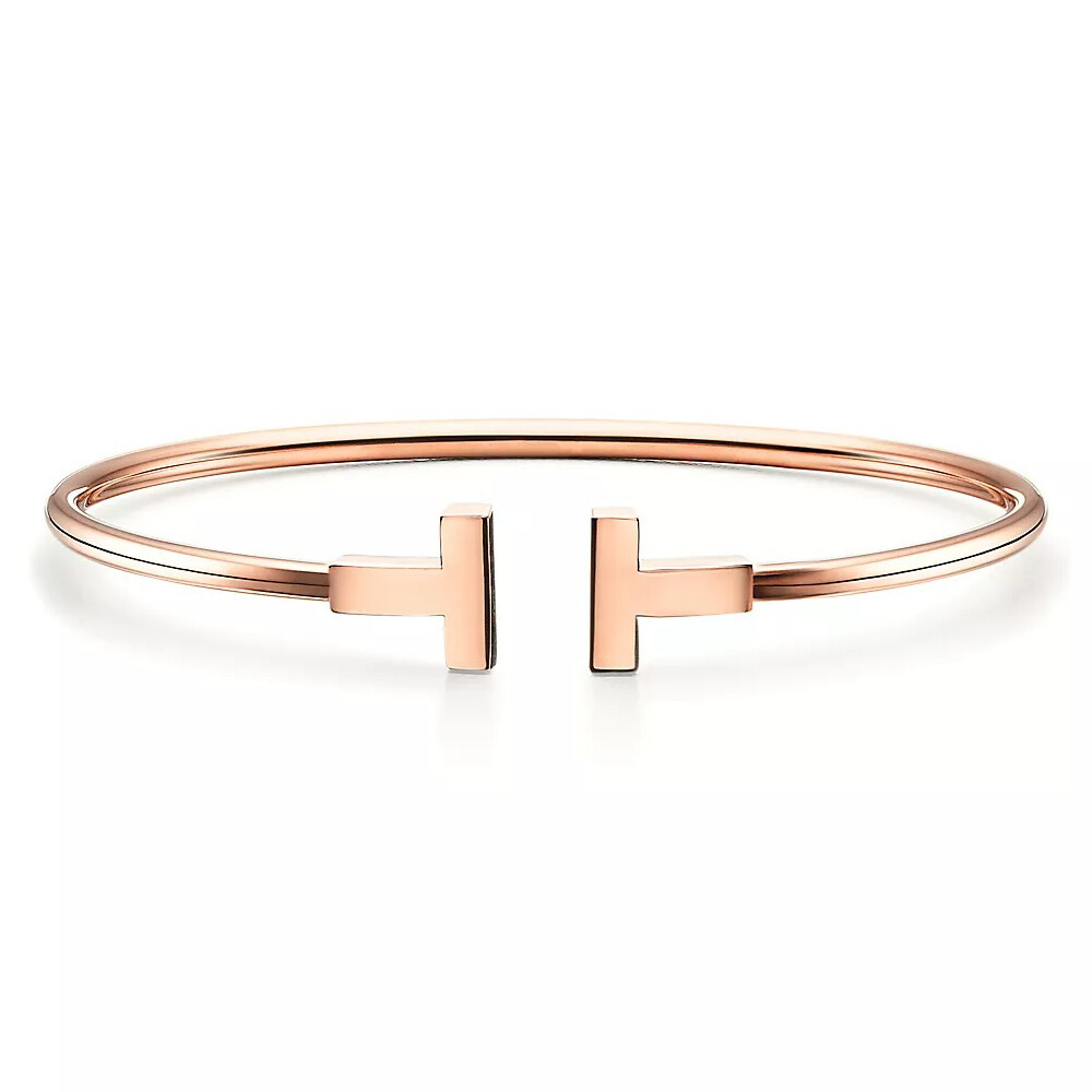 

Браслет Tiffany & Co Tiffany T Wire, розовое золото