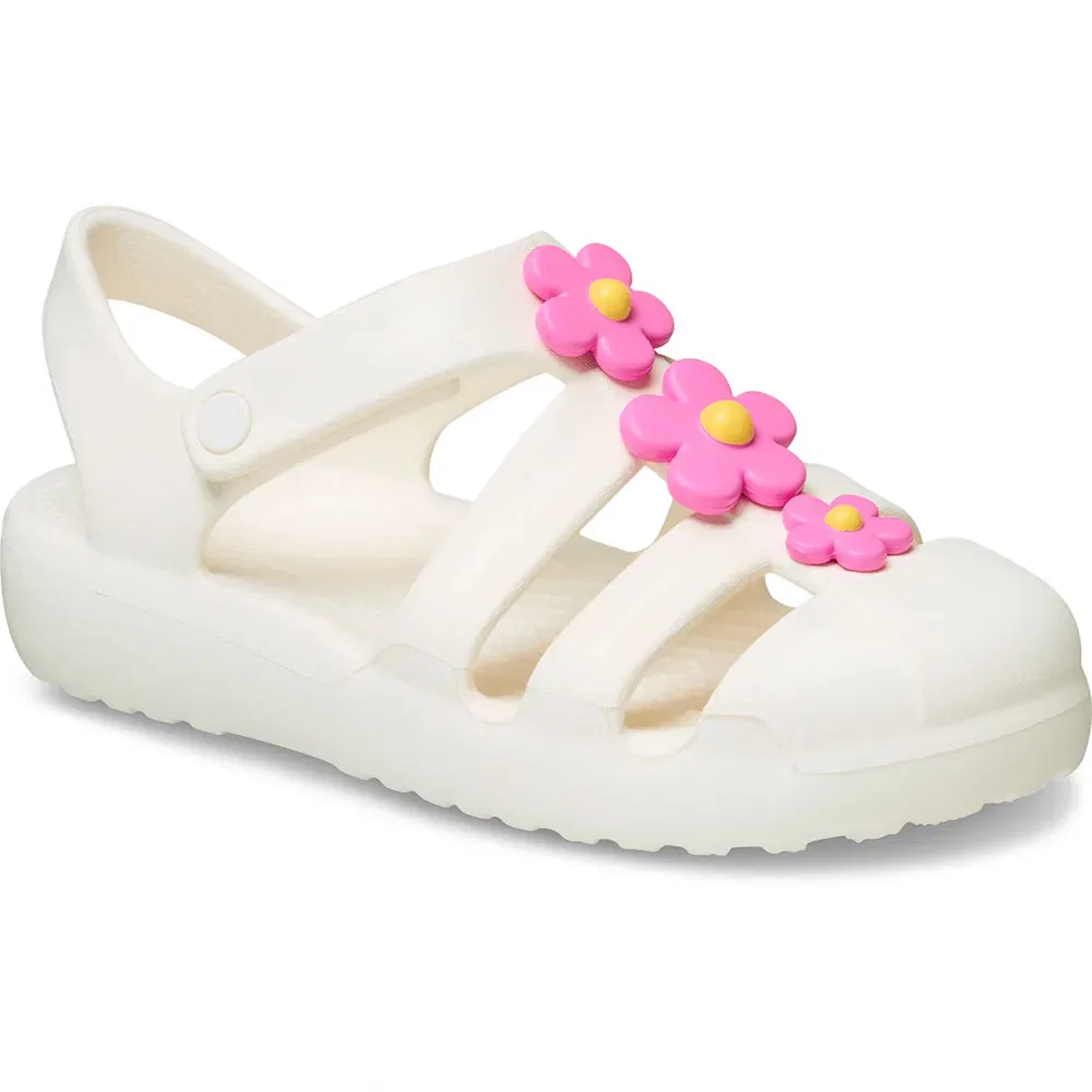 Сандалии Classic Flower Crocs, белый — фото 2