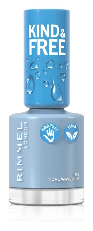 

Лак для ногтей Rimmel Kind & Free, оттенок 152 Tidal Wave Blue 8 мл