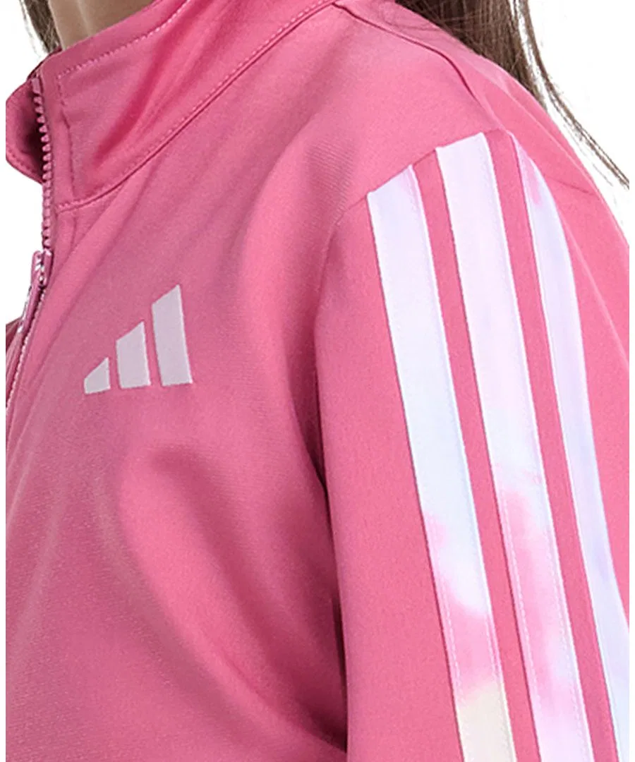 Комплект из куртки и брюк с длинным рукавом, принт 3-полосный adidas, Dual Magenta — фото 3