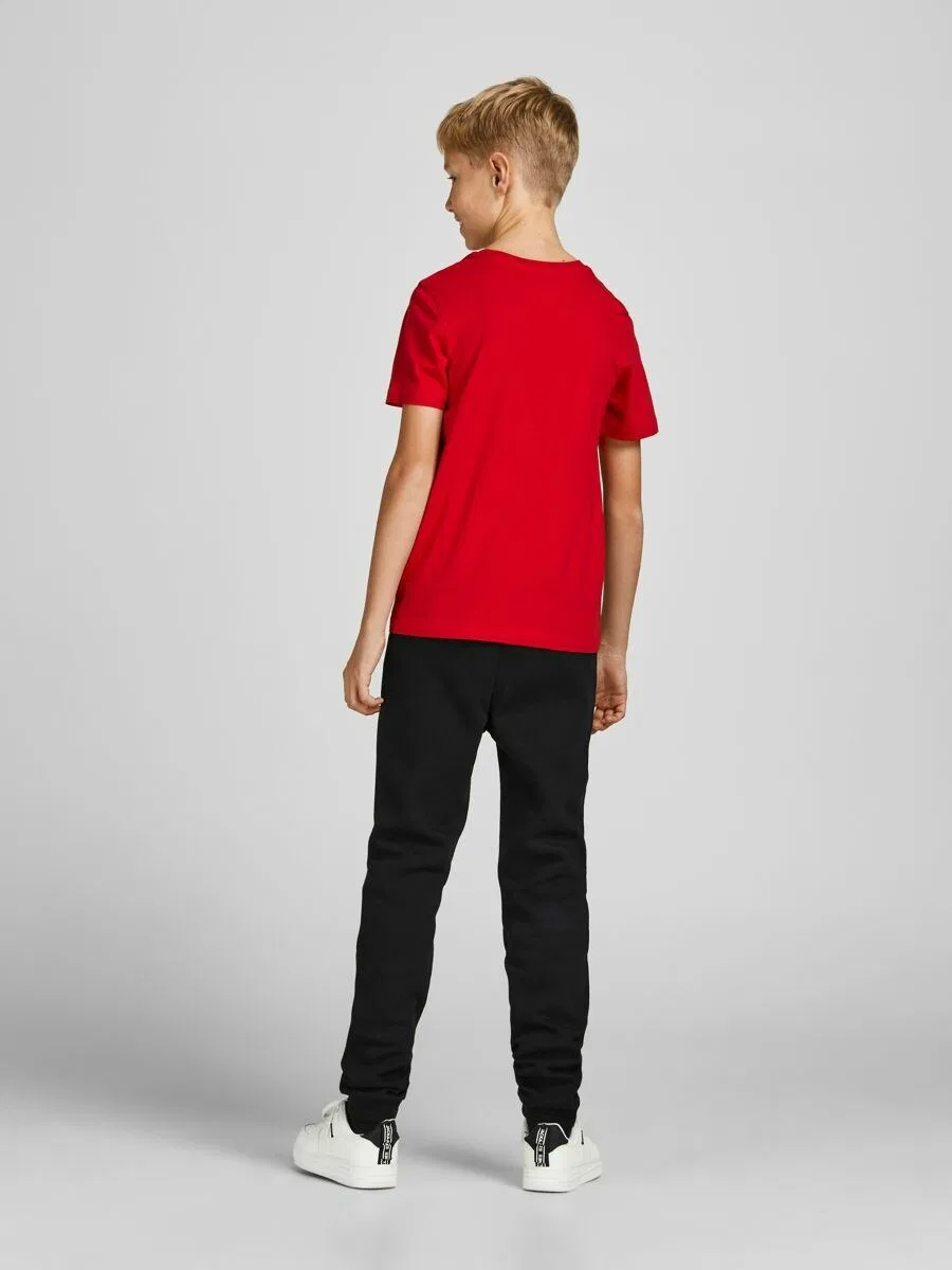 Детские зауженные брюки 'JJIGORDON' черного цвета Jack & Jones Junior — фото 4