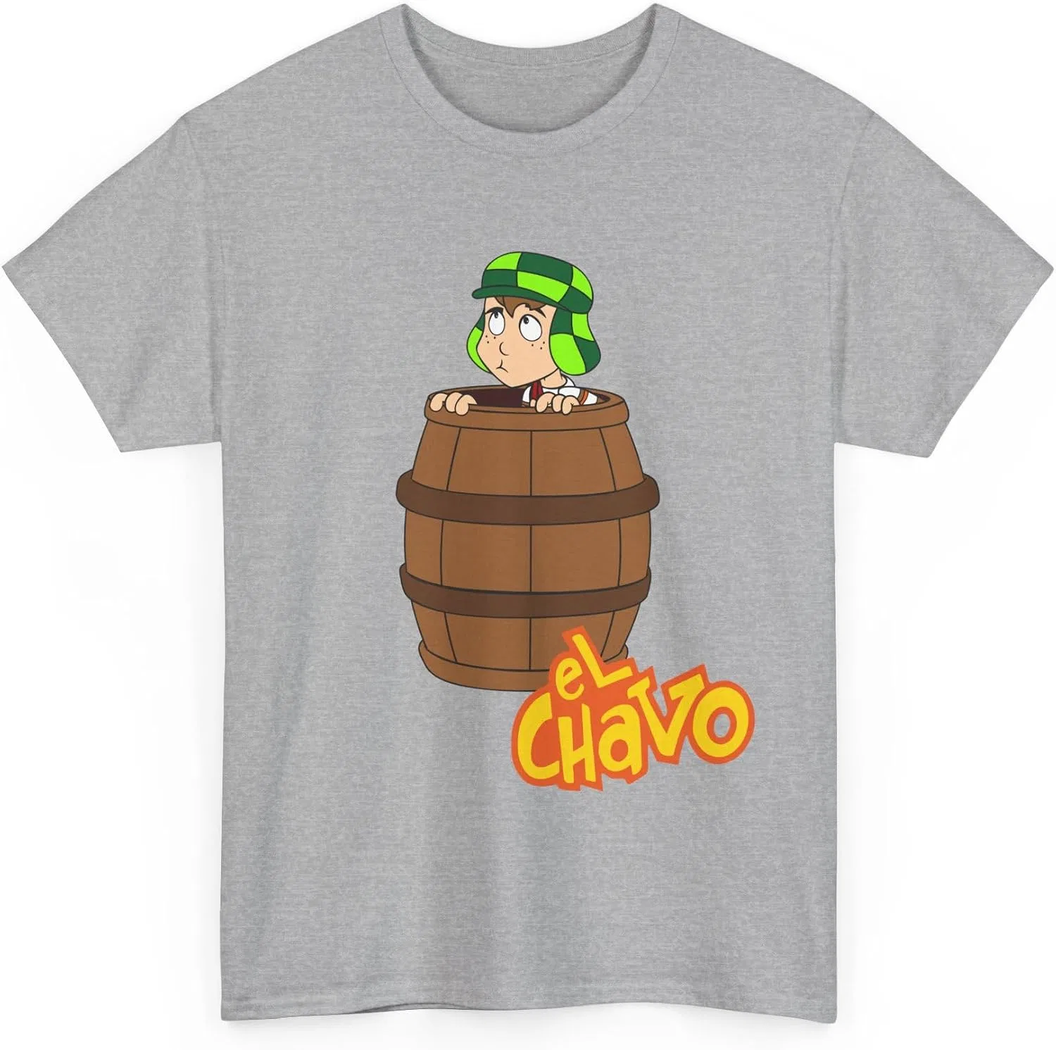 Унисекс футболка с принтом El Chavo del 8 Gildan 5000, Sport Grey