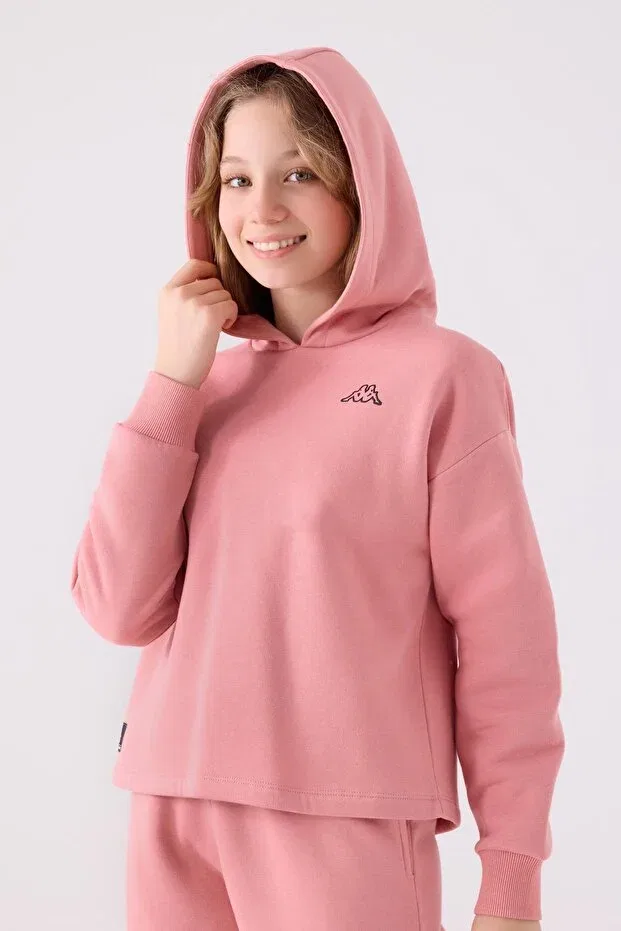 Детские свитшот для девочек хлопковый Delores Kappa, Pink — фото 2