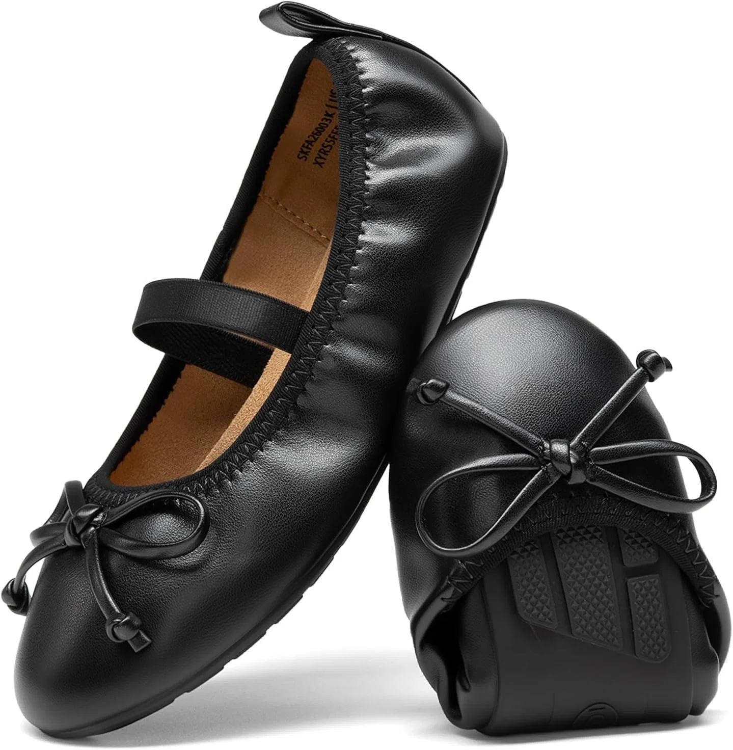 Детские балетки для девочек с бантом DREAM PAIRS, Black