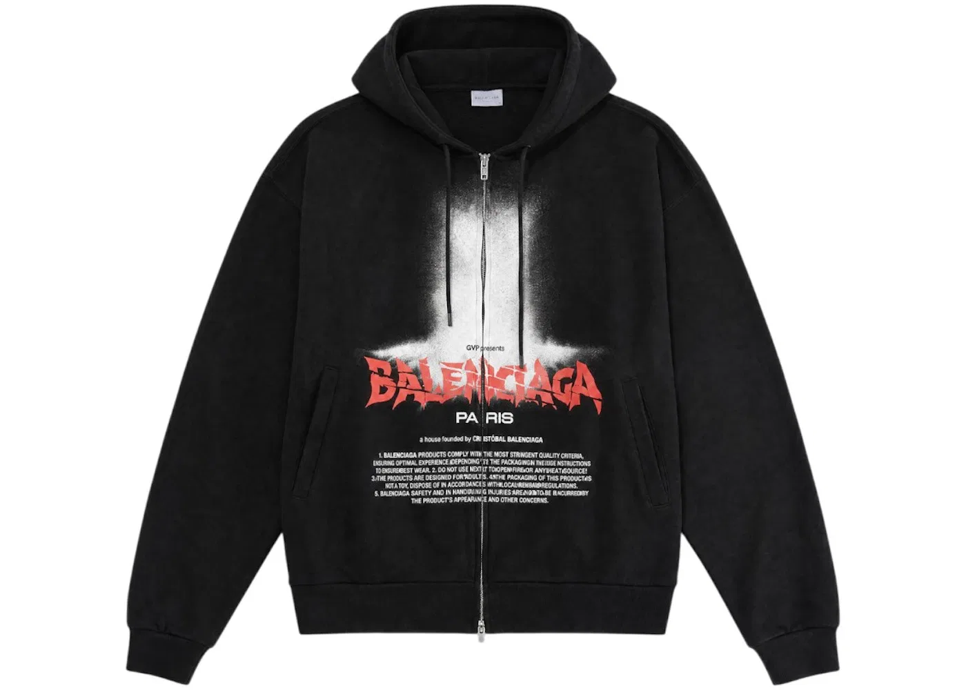 Мужской оверсайз-худи Balenciaga, Black