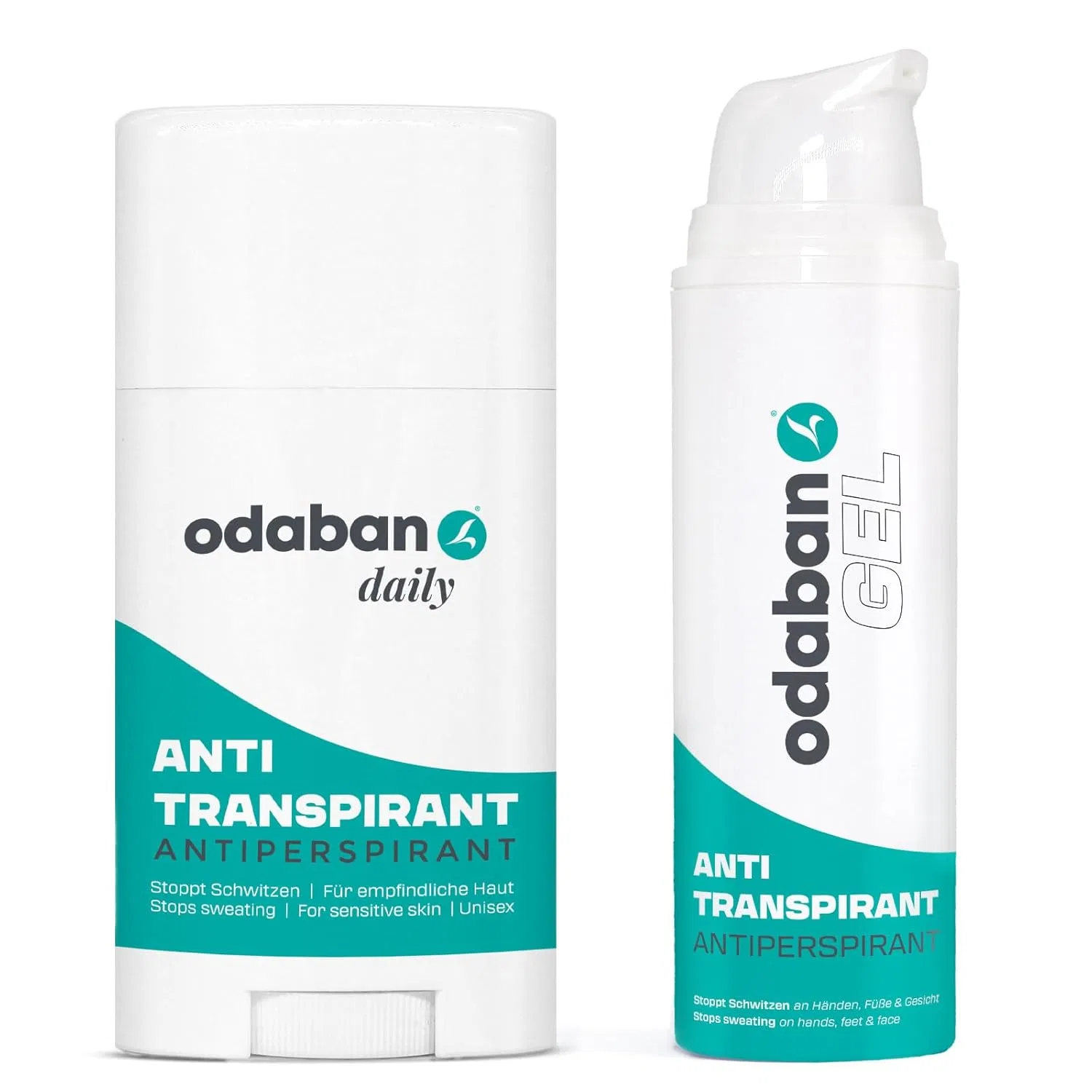 Набор Odaban: дезодорант-стик и антиперспирантный гель Odaban Antiperpspirant