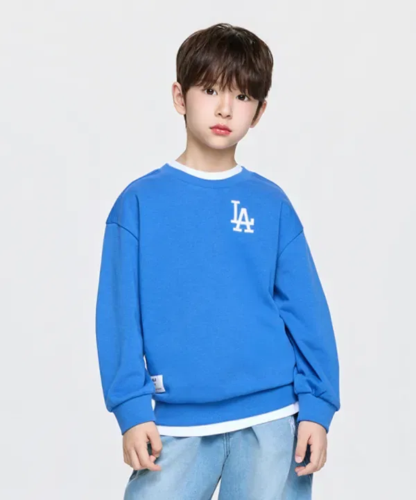 Свитшот с логотипом, SPORTIVE BASIC, Mlb Kids, кобальтово-синий — фото 4