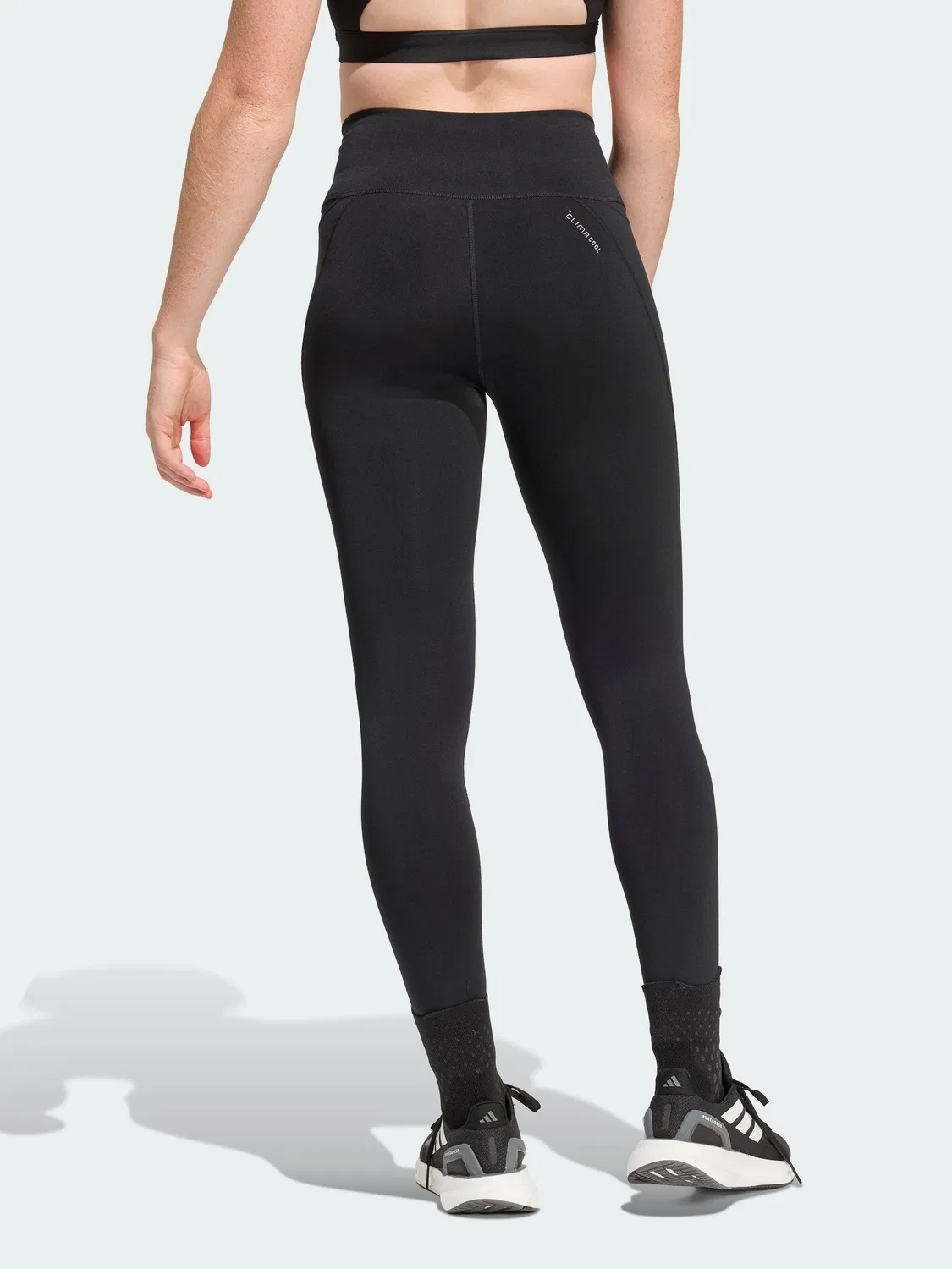 Леггинсы для бега Run Essentials adidas, черный — фото 2