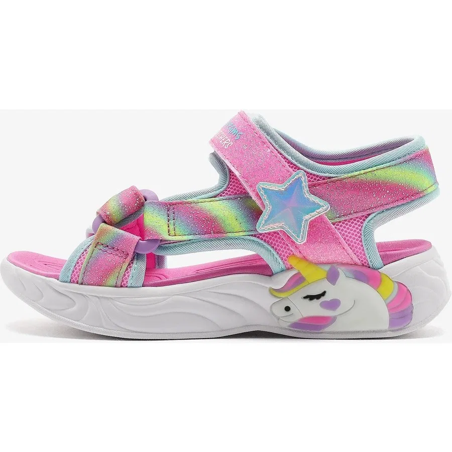 Сандалии с подсветкой Unicorn Dreams Dreamy Unicorns Skechers, Розовый