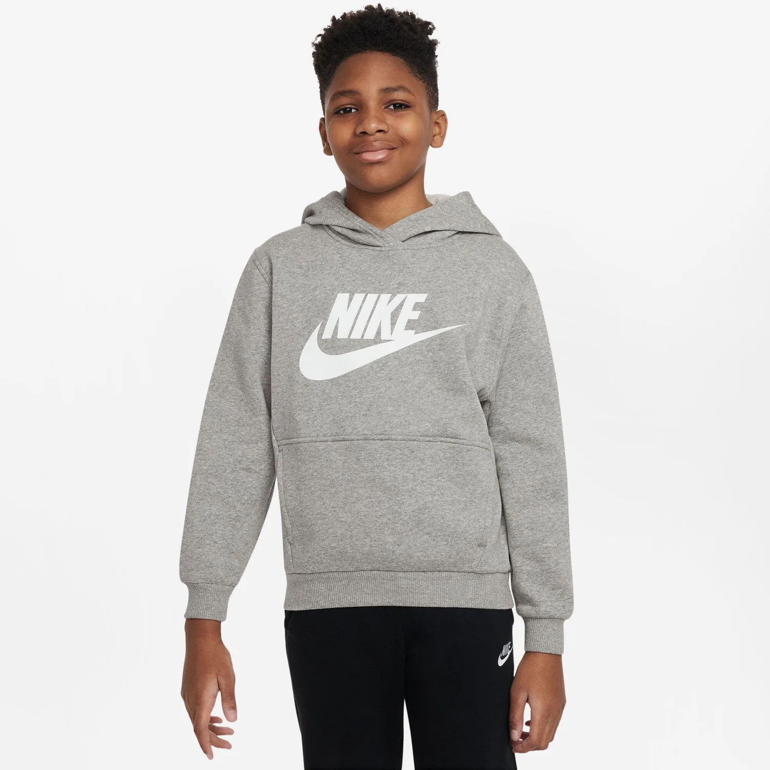 Детское худи с флисом Club Fleece Nike, Grau