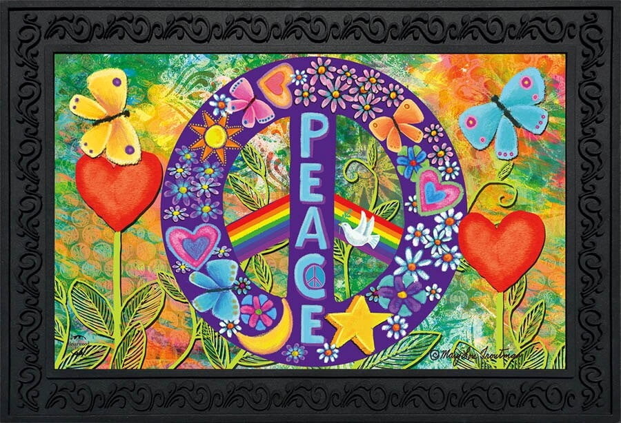 

Коврик с цветочным принтом Briarwood Lane Peace, цвет Peace Floral