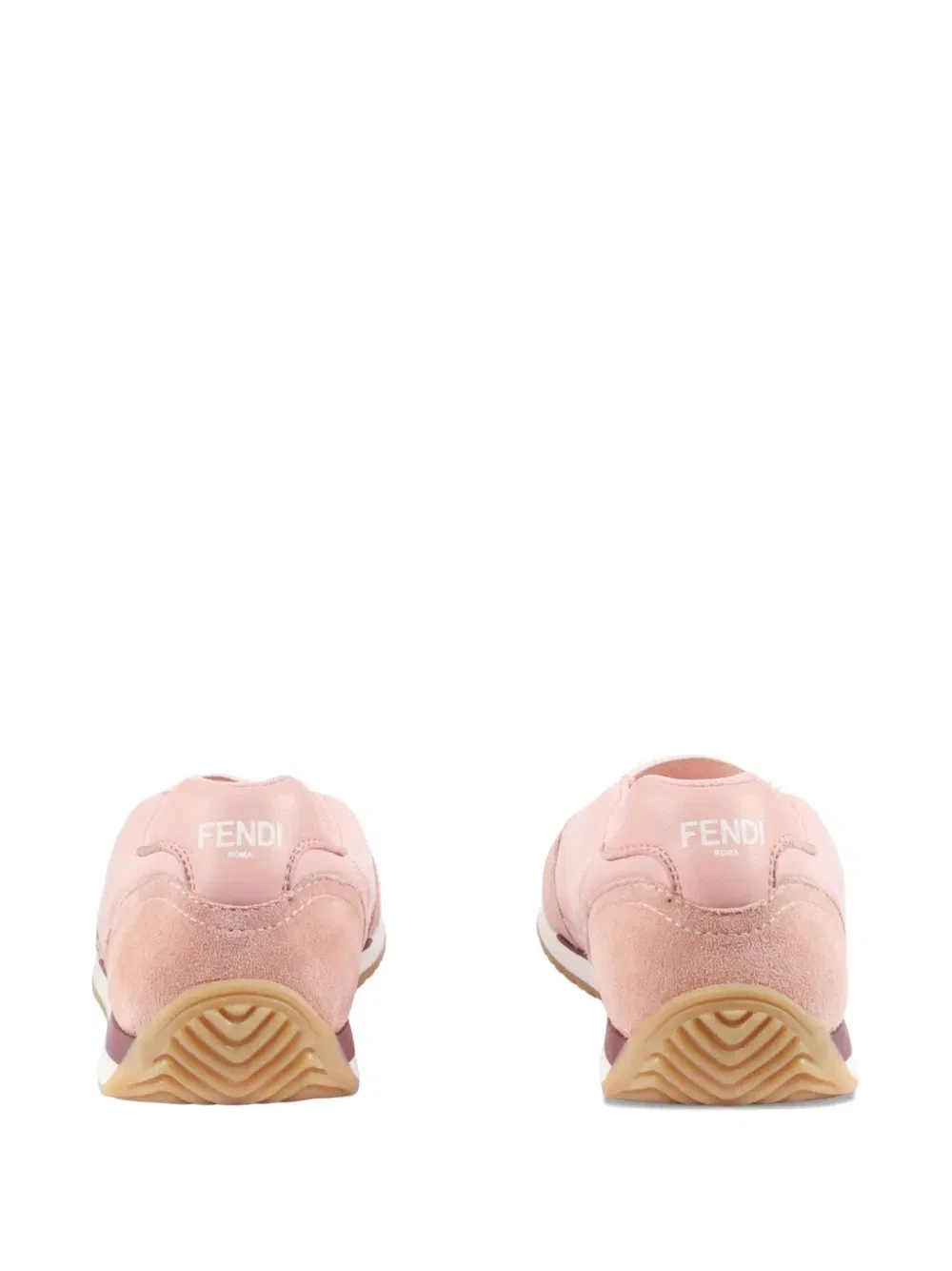 Кроссовки со стеганой отделкой Fendi Kids, розовый — фото 3
