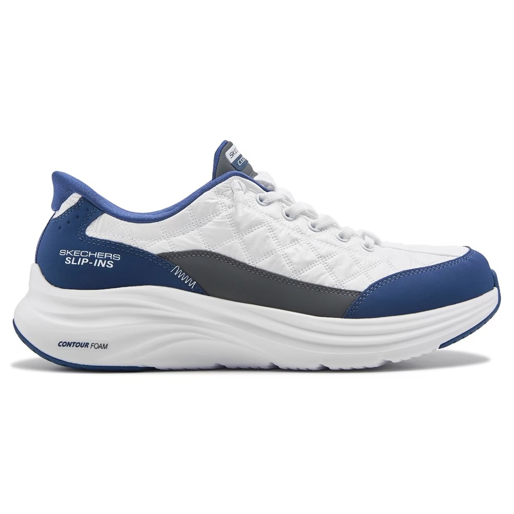Кроссовки на толстой подошве Skechers, white/navy — фото 2