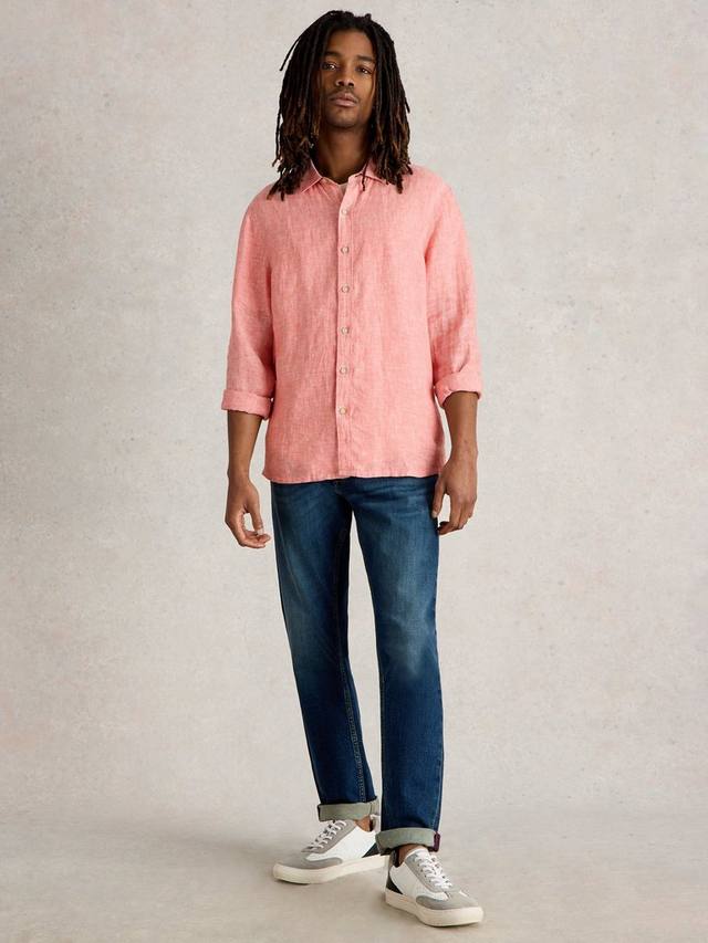 

Рубашка Keswick Linen Regular Fit White Stuff, Mid Pink