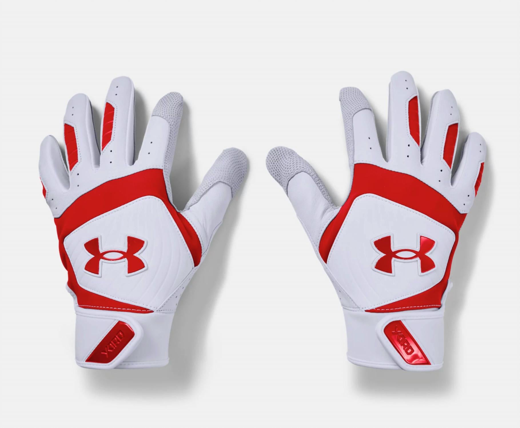 

Перчатки мужские Yard Batting в цвете белый/красный/красный Under Armour