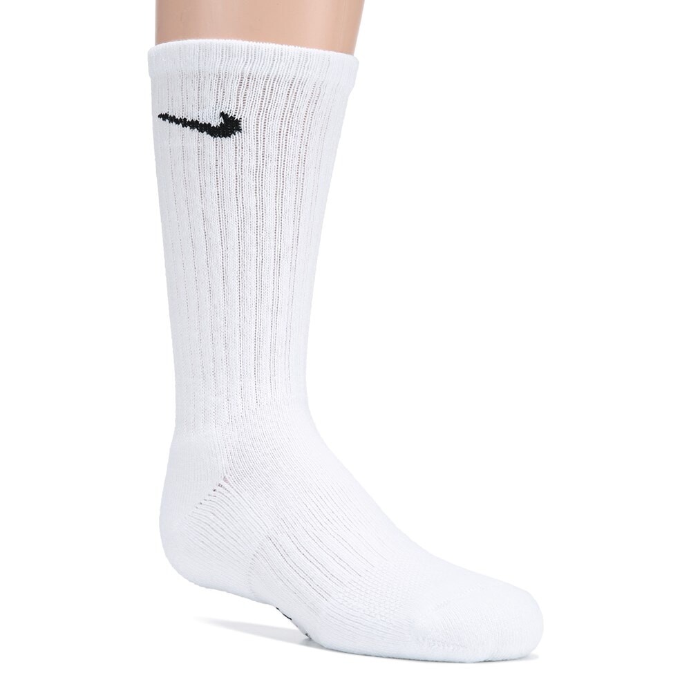 Комплект из 6 детских молодежных носков с мягкой подкладкой средней длины Nike, белый — фото 2