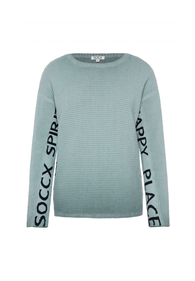 

Свитер вязаный свитер r-neck Soccx, голубой
