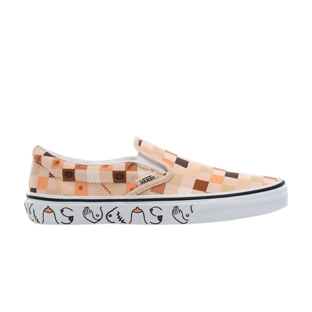 

Кроссовки Slip-On Vans, желто-коричневый