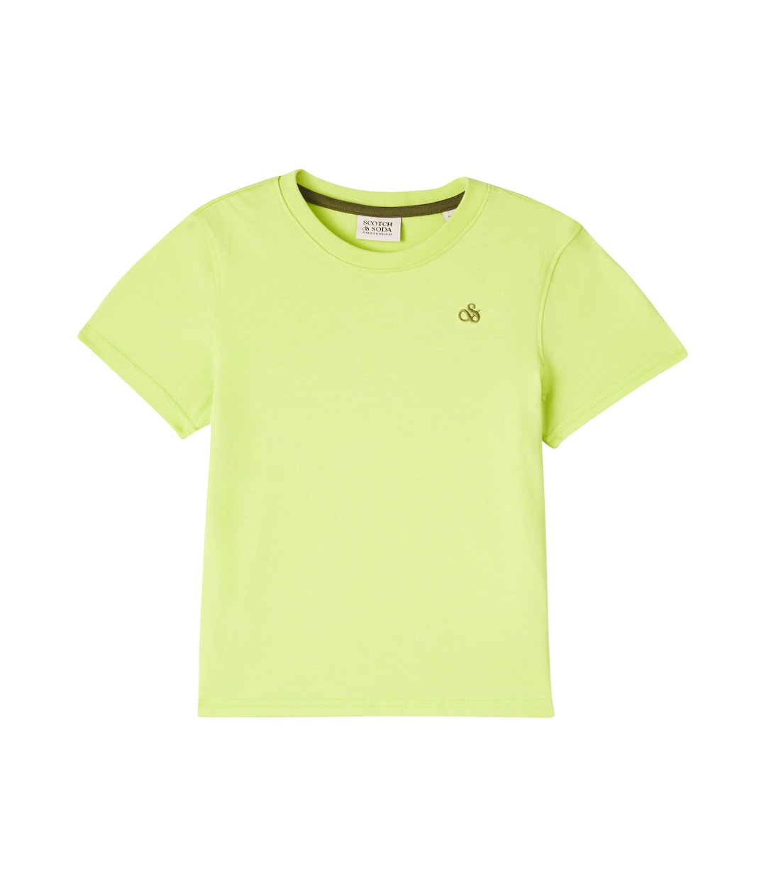 

Футболка из хлопкового джерси с логотипом Scotch & Soda Kids, Green Glow