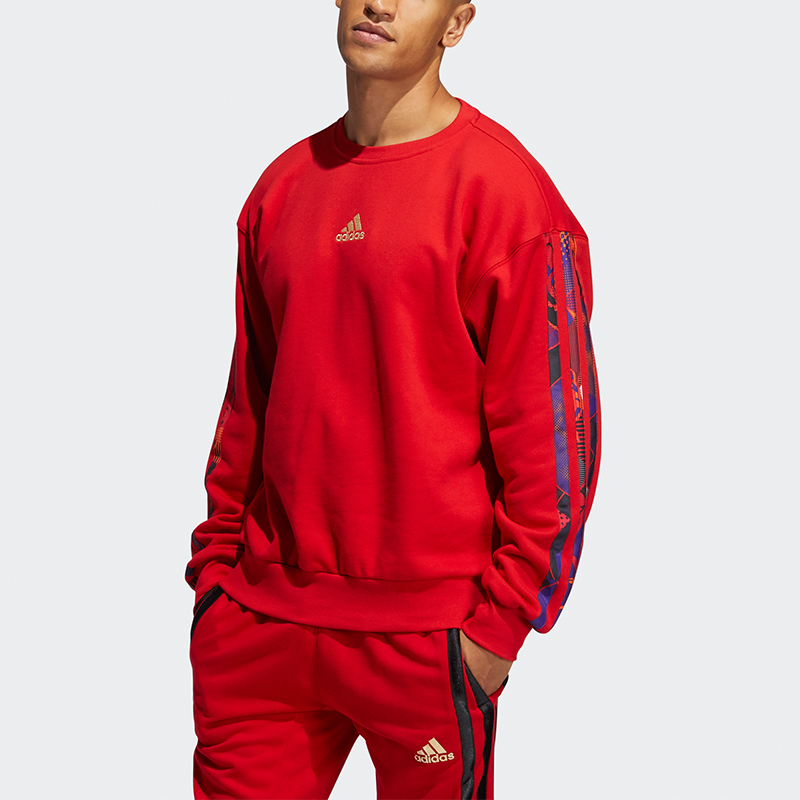 Футболка мужская Adidas светло-алая — фото 4