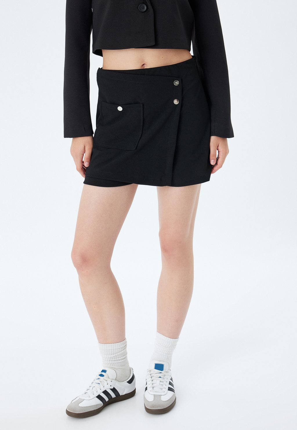 

Мини-юбка BUTTONED Koton, черный