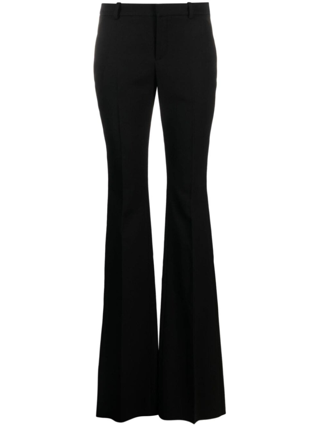 

Saint Laurent расклешенные шерстяные брюки, черный