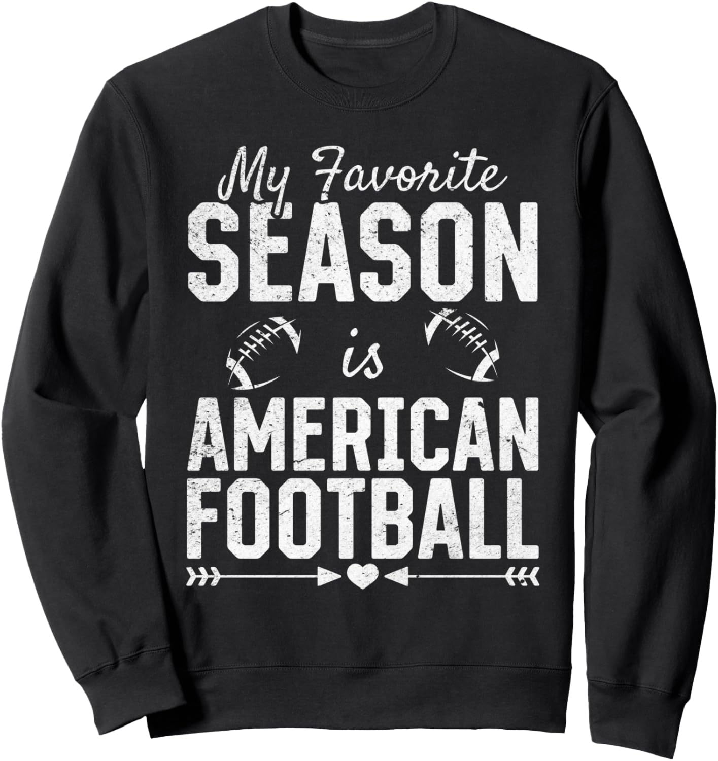 

Футбольный матч - Мой любимый сезон - американский футбол. Толстовка American Football Player, черный