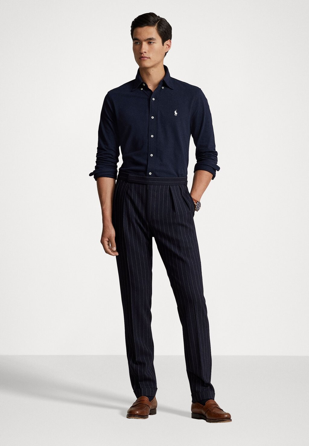 Рубашка LONG SLEEVE Polo Ralph Lauren, авиатор темно-синий — фото 2